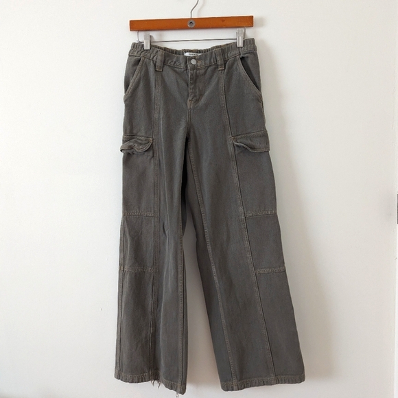 PacSun Denim - COPY - Green, Pacsun, cargo low-rise flare pants
